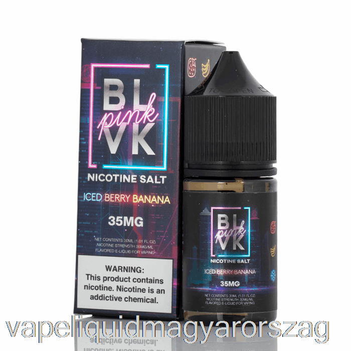 Jeges Bogyós Banán Só - Blvk Rózsaszín Sorozat - Blvk - 30 Ml 50 Mg Vape E Cigi